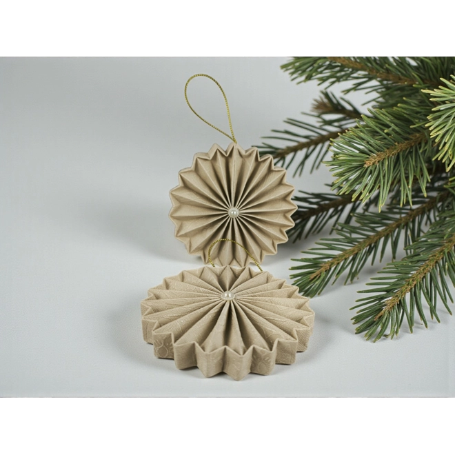 Additional Image for Ekrü rozetta függődísz szett ROZ2039