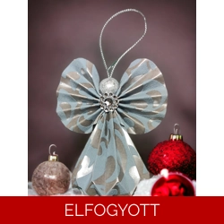 Kék, ezüstszürke papírangyalka PANEZ0014