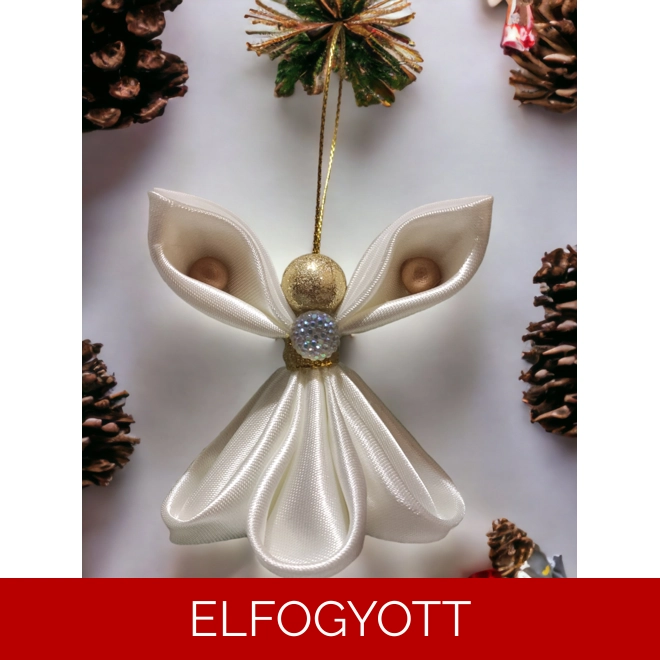 product Image for Ekrü szatén angyalka