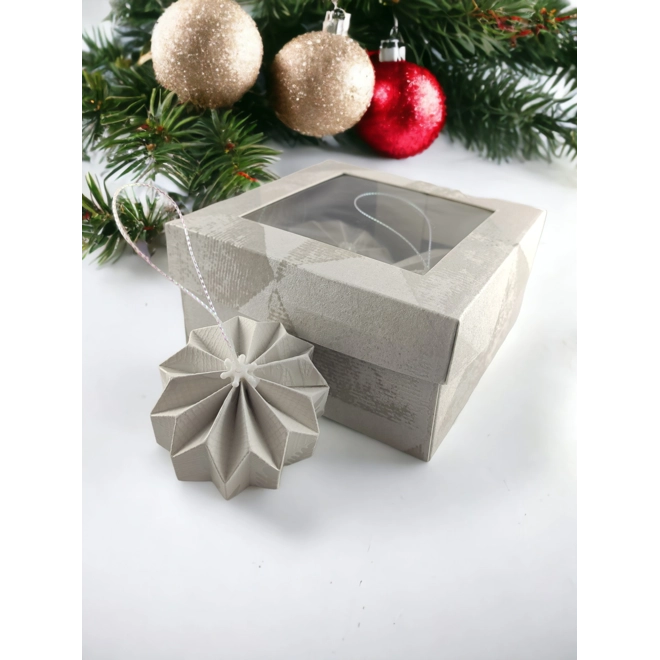 Additional Image for 4 db-os fehér karácsonyfadísz szett LNT04020