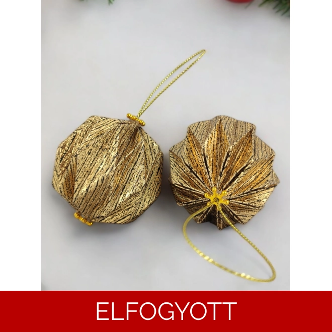 product Image for Arany színű 10 db-os karácsonyfadísz szett LNTAR013