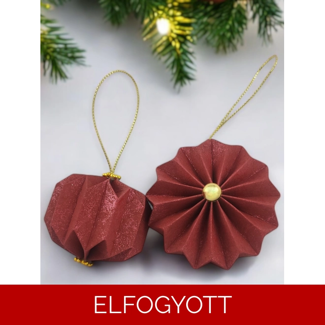 product Image for 12 darabos bordó színű karácsonyfadísz szett LNTPS009