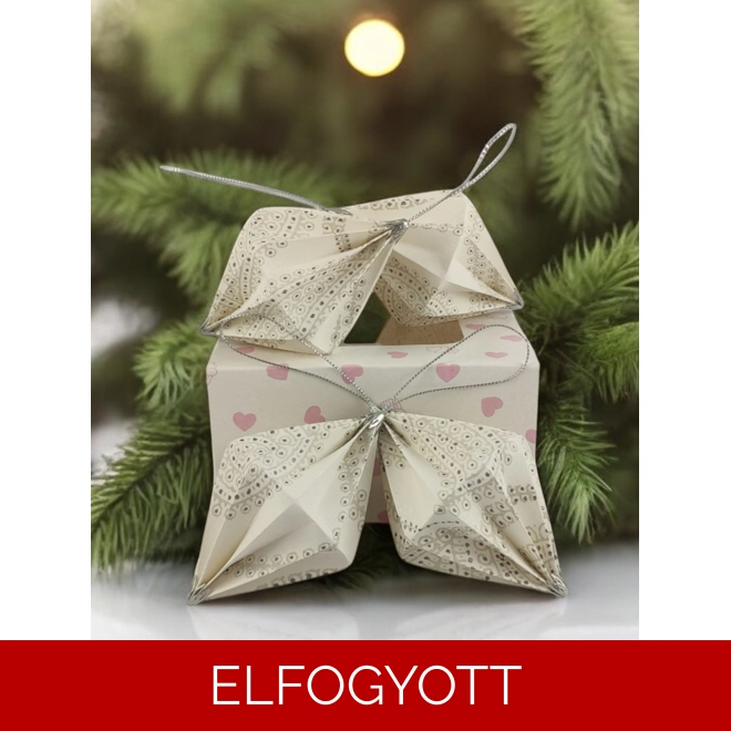 product Image for 4 darabos fehér, ezüst karácsonyfadísz szett NLNT4007