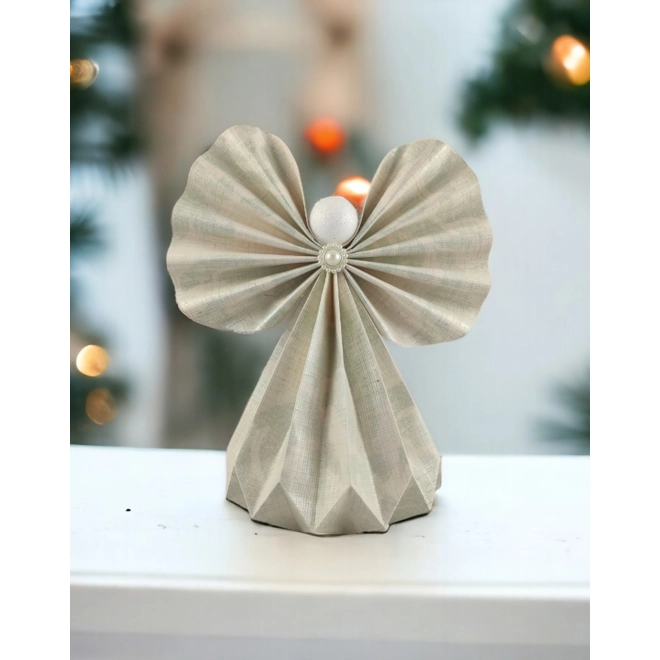 product Image for Óriás ekrü, menta papírangyalka polcdekoráció OPA14