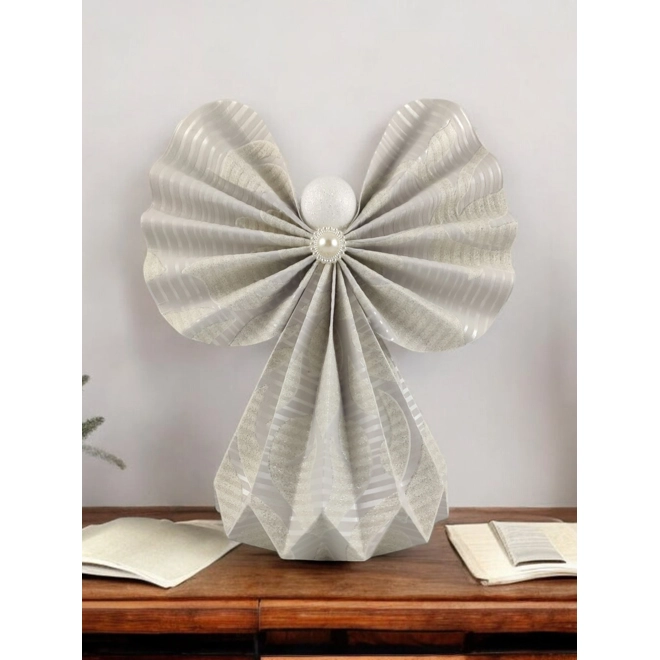 product Image for Óriás beige papírangyalka polcdekoráció OPA24