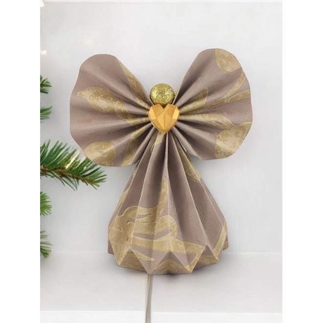 product Image for Óriás mályva, arany papírangyalka polcdekoráció OPA25