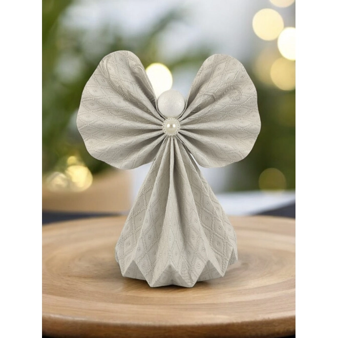 product Image for Óriás ekrü papírangyalka polcdekoráció OPA28