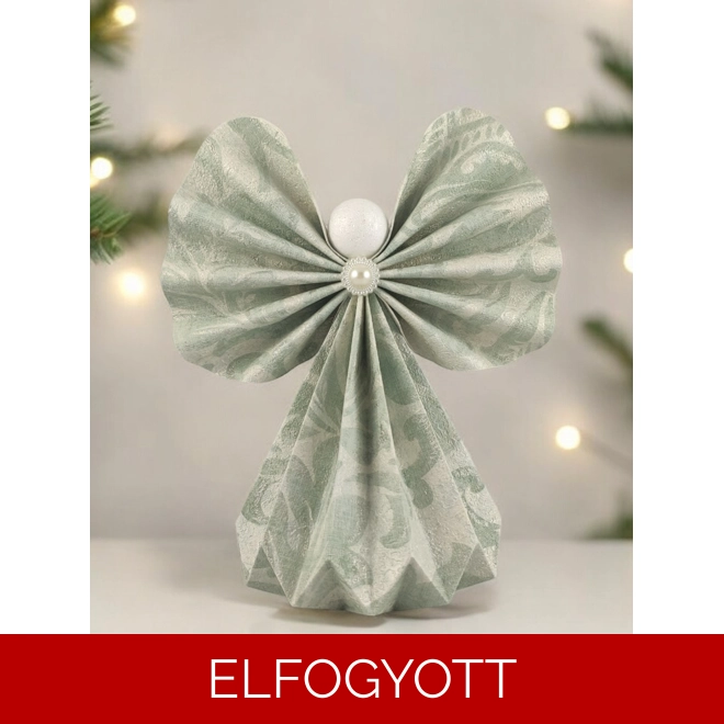 product Image for Óriás menta, ekrü papírangyalka polcdekoráció OPA31