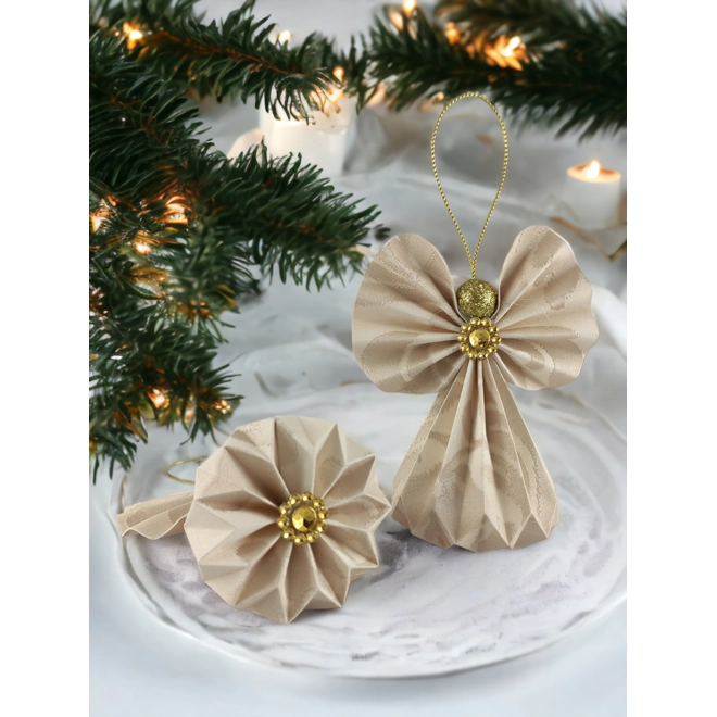 product Image for Beige mintás papírangyalka PANAR0035