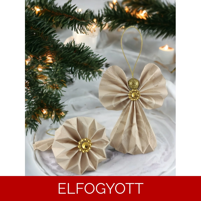 product Image for Beige mintás papírangyalka PANAR0035