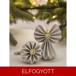 Barna csillámos papírangyalka PANAR0072