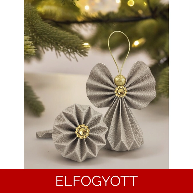 product Image for Barna csillámos papírangyalka PANAR0072