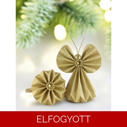 Arany, beige színű papírangyalka PANAR0085