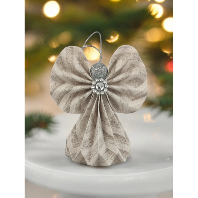 product Image for Ekrü, szürke mintás papírangyalka PANEZ0055