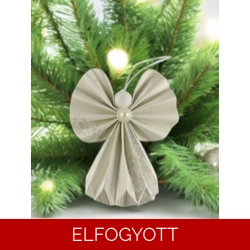 Ekrü papírangyalka PANFH009