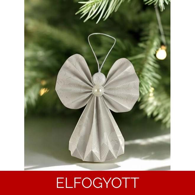product Image for Fehér, ekrü papírangyalka PANFH011