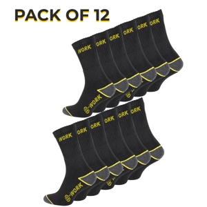 12 Pairs Mens Heavy Duty Work Toe Protection Warm Thick He..