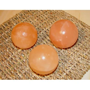3x Pink Salt Ball Stones for MASSAGE