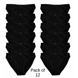 12 Pack Ladies Briefs Maxi, 100% Cotton Full Comfort Fit U..