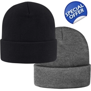 Mens / Ladies Knitted Woolly Beanie Hat Warm Winter Skull Cap Unisex