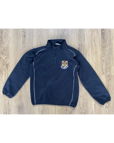 Sports 1/4 zip top (black)