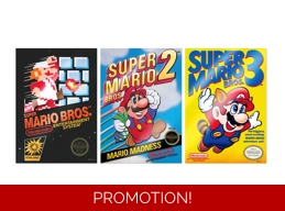 Official Super Mario Bros. A4 Embossed Wall Art Set