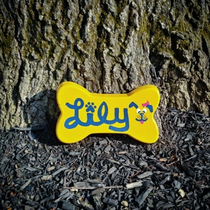 Dog Bone Garden Stone