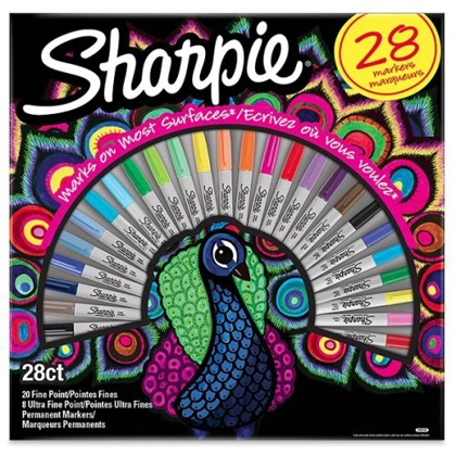 Sharpie Permanent Marker Peacock Pac 28color