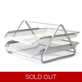 Document Tray 2tier Wiremesh Silver
