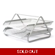 Document Tray 2tier Wiremesh Silver