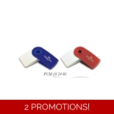 Pencil Eraser SLEEVE, Red, Blue Faber-..