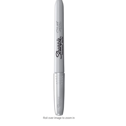 Sharpie Fine Tip Permanent Marker in Blister Pack, Metallic Silver
