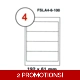 WHITE STICKER LABEL FIS 192X61