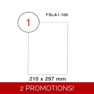 Sticker label FIS A4 21..