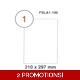 Sticker label FIS A4 210x297mm