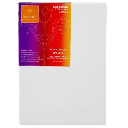 PANART STRETCHED CANVAS COTTON 50X70CM-1.5''