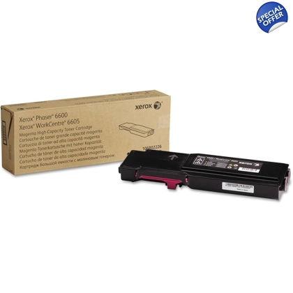 Xerox 106R02250 Standard Capacity Magenta Toner Cartridge for Phaser 6600 / WorkCentre 6605 Xerox 106R02250 Standard Capacity Magenta Toner Cartridge for Phaser 6600 / WorkCentre 6605