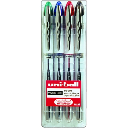 Uni-Ball MI-UB200-04C Uni-Ball Vision Elite Pens