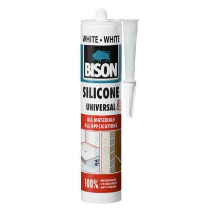 BISON SILICONE UNIVERSAL WHITE CRT 280ML*24 L133*