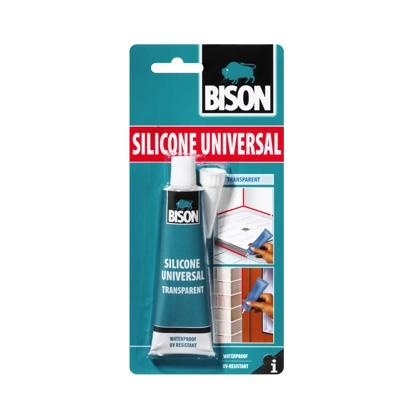 BISON SILICONE UNIVERSAL TRANS CRD 60ML*12 L188