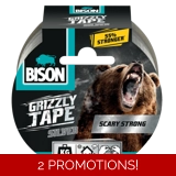 BISON GRIZZLY TAPE SILVER ROL 10M*6 L114