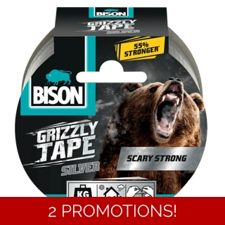 BISON GRIZZLY TAPE SILV..