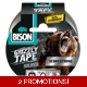 BISON GRIZZLY TAPE SILVER ROL 10M*..