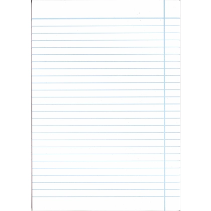 Exercise book single line with right margin 100 Pages