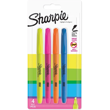 Sharpie Pocket Highlighters 4 Color