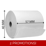 Thermal Paper Roll for POS 57x40 1x100