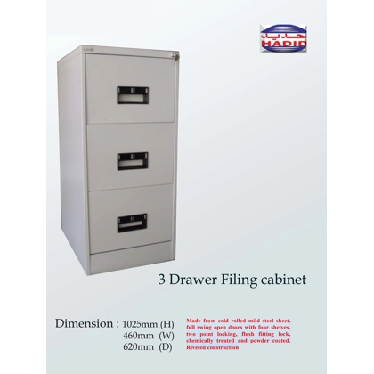 HADID 3 DRAWER FILING CABINET