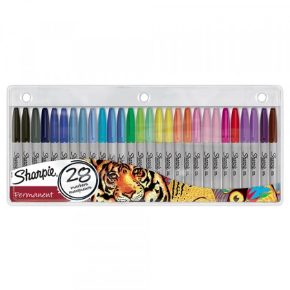 Sharpie - Permanent Marker Fine Pac - 28Col