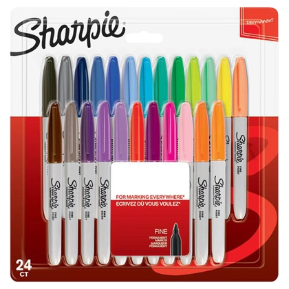 Sharpie Permanent Marker Fine Bls - 24Col
