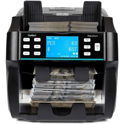 Kolibri Signature 2 Pocket Mix Value Counter, Sorter and Reader